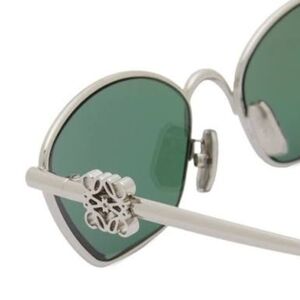 Loewe Anagram Silver & Green Sunglasses